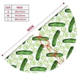 thumbnail image 3 of Yiaed Green Cucumber1 Print Christmas Tree Skirt , Tree SkirtsTree Mat for Christmas Winter Holiday Indoor Decorations-36", 3 of 7