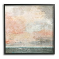 Stupell Industries Layered Modern Landscape Painting Black Framed Art Print Wall Art, Design by Suzanne Nicoll