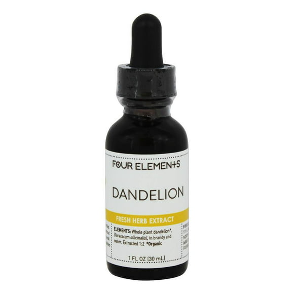 Four Elements Herbals - Fresh Herb Extract Tincture Dandelion - 1 oz.
