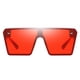 thumbnail image 4 of Gafas de sol para mujer de moda, monturas grandes, lentes teñidas, gafas, gafas rojo Zulema Gafas de sol de rectángulo de moda, 4 of 6