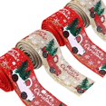thumbnail image 1 of CHAO Rollos Cinta Navideña, Cinta Feliz Navidad, Cinta Decorativa Navideña, Cinta para Envolver Regalos Navideños, Cintas Impresas Cinta Grosgrain, para Decoración Navideña, Manualidades DIY, Envoltur, 1 of 5