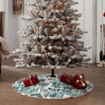 thumbnail image 4 of Xecao Flowers In Vintage Pattern Christmas Tree Skirt Round Xmas Tree Mat Base Cover for Holiday Home Decorations-36", 4 of 6