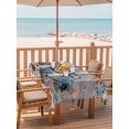 thumbnail image 2 of Outdoor Tablecloth with Umbrella Hole for Patio/Picnic/Party/Camping, Independence Day Waterproof Table Cloth Rectangle Table Cover Washable, Blue Truck USA Flag Floral Black Plaid (54"x 80"), 2 of 8
