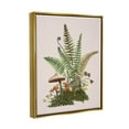 thumbnail image 3 of Forest Botanical Mushroom Sprouts Botanical & Floral Graphic Art Metallic Gold Framed Art Print Wall Art, 3 of 6