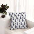 thumbnail image 6 of Yiaed Blue Leaves Print Pillow Covers Super Soft Decorative Square Throw Pillow Covers Case Cushion Covers for Sofa Couch Bedroom Car Decor（No pillow core）-20"x20", 6 of 7