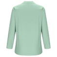 thumbnail image 4 of Women Cotton Linen Embroidered Tops Loose Fit Tunic 3/4 Sleeve Summer Blouse Shirts Boho Peasant Trendy Clothes 2026, 4 of 6