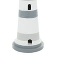 thumbnail image 6 of 4" x 13" Gray Wood Light House Sculpture, by DecMode, 6 of 9