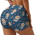 thumbnail image 2 of Kdxio Astronaut Corgi Dog Print Workout Shorts for Women Seamless Soft Smooth Gym Yoga Scrunch Active Shorts, 2 of 9