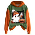 thumbnail image 5 of DHFJKG Child Toddler Girls Hoodies Cute Halloween Ghost Printed Long Sleeve Cozy Casual Sweatshirt Youth/Tween Girls Trendy Sweatshirts 9-10 Years, 5 of 6