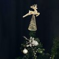 thumbnail image 3 of Gymnture Glitter Reindeer Tree Topper for Christmas Decorations, 3 of 10