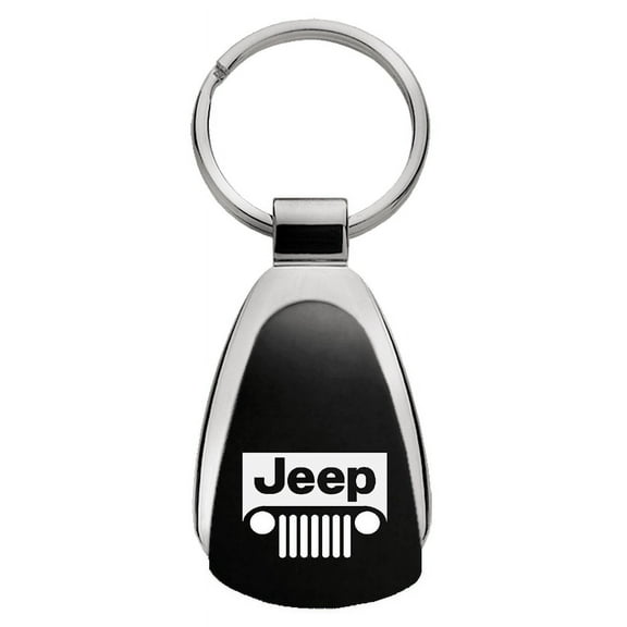 Au-TOMOTIVE GOLD Jeep Grill Black Teardrop Key Fob