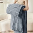 thumbnail image 5 of King Size Blanket Cozival Extra Large Fleece Throw Blanket 200X230Cm, Textured Cozy Fuzzy Nap Blanket for Office, Soft Warm Cover for Sofa Bed, Lightweight, Plush Throw Blanket, D, 5 of 9