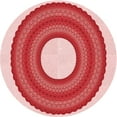 thumbnail image 1 of Ahgly Company Machine Washable Indoor Round Transitional Pink Area Rugs, 6' Round, 1 of 7