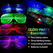 Toner Depot 4-Color LED Light-Up Glasses, 14 Pieces