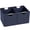 Blue, variant on Olive Large Collapsible Linen Fabric Storage Baskets with Wooden Handles, Pack of 2