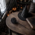 thumbnail image 6 of 2 Sticks Halloween Black Artificial Flowers,Gothic Silk Rose Bouquet with Long Stems,Fake Floral Arrangement for Home Table Vase Centerpiece Decor, 6 of 6