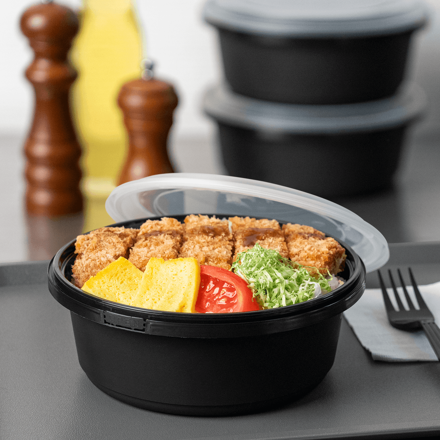 Tupperware オープンウェーブ 1.5 ブラック 24304ad9-830d-4dce-a7e3-
