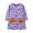 Purple, variant on HNMKIU Halloween for Girls Halloween Dress Long Sleeve Round Neck Floral Print Fall Winter Party Outfit Casual Comfortable Kids Clothing Purple - 4-5 Years
