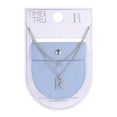 thumbnail image 6 of Time and Tru Silvertone Rolo Chain 2 Row Initial "R" Pendant Necklace, 6 of 6