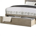 thumbnail image 5 of Benzara Kali Wood California King Size Platform Bed in Light Tan Brown, 5 of 5
