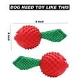 thumbnail image 3 of Juguetes masticables para perros con robot azul para masticadores agresivos, juguetes de goma para perros para entrenamiento y limpieza de dientes, interactivo duradero (rojo-verde), 3 of 5