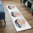 thumbnail image 3 of 2'x6' Rug Runners for Hallways Kitchen, Pink Black Grey Art Non Slip Entryway Beside Floor Carpet Runner, Geometric Modern Abstract Art Washable Laundry Room Bedroom Throw Rugs Mat for Family Pet, 3 of 8
