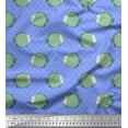 thumbnail image 1 of Soimoi Blue Cotton Duck Fabric Grouper Fish Ocean Print Fabric by Yard 42 Inch Wide, 1 of 3