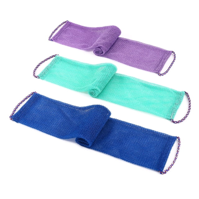 Set de 3 esponjas exfoliantes para ducharse y bañarse