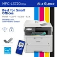 thumbnail image 3 of Brother MFC-L3720CDW Wireless Digital Color All-in-One Printer with Laser Quality Output, Copy, Scan and Fax, Duplex and Mobile Printing, 3 of 8