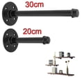 thumbnail image 3 of Wall Storage Shelf Holder Brackets Book Shelving Industrial Steampunk Iron Pipe, 3 of 6