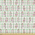 thumbnail image 2 of Botanical Fabric by the Yard, Pastel Spring Blooms Heart Shaped Petals Eco Garden Branches Wildflowers, Decorative Upholstery Fabric for Chairs & Home Accents, Rose Pink Apricot by Ambesonne, 2 of 5