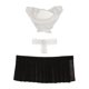 thumbnail image 1 of Disfraz de muñeca para niñas de 12 pulgadas, elegante y a la moda. conjunto de top blanco, 1 of 9