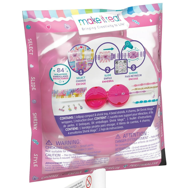 Make It Real, Shrink Magic: 2 Pack Sweet & Sour Lollipop Bracelet