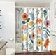 thumbnail image 3 of Cortina De Ducha Para Baño Con Estampado Abstracto De Plantas Y Flores, Cortina De Poliéster Impermeable Para Separar El Baño, Cortina De Puerta, 3 of 6