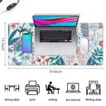 thumbnail image 5 of Long Mouse Pads for Desk,Pioneer Flower Floral Print Pattern Desk Mats on Top Of Desks, Desk Mouse Pad Extra Large with 3mm Non-Slip Base and Stitched Edge for Gaming,Office,Work,Home 35.4"x15.7", 5 of 6