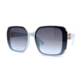 thumbnail image 2 of Womens Diva Rectangle Designer Butterfly Fashion Sunglasses Blue - Navy, 2 of 4
