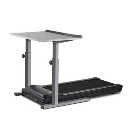 LifeSpan Fitness TR1200-DT5 Treadmill Desk with Electronic Adjustable Silver Frame & 38" Grey Desktop | Perfect for Work or Home Office (Grey)