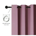 thumbnail image 2 of HOMEMONDE Lavender Curtains 63 Inch Length 2 Panels for Bedroom Set of 2 Window Blackout Curtain with Grommet, 2 of 5