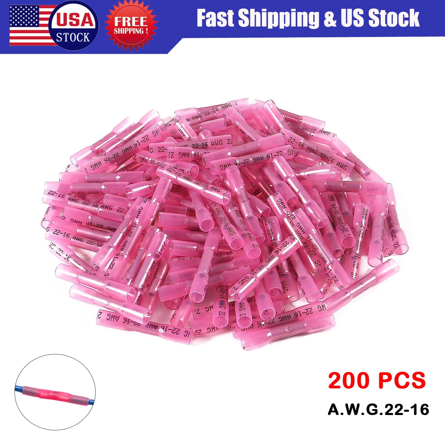 100PCS Waterproof Solder Seal Sleeve Heat Shrink Wire Connectors Terminals Kit - Foto 9