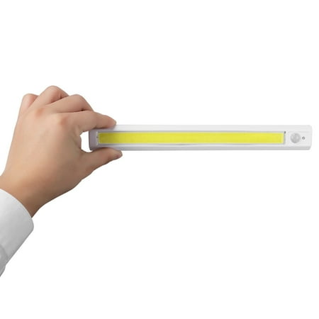 

4LED COB White Light Battery Body Sensor With Night Light Cabinet Light
