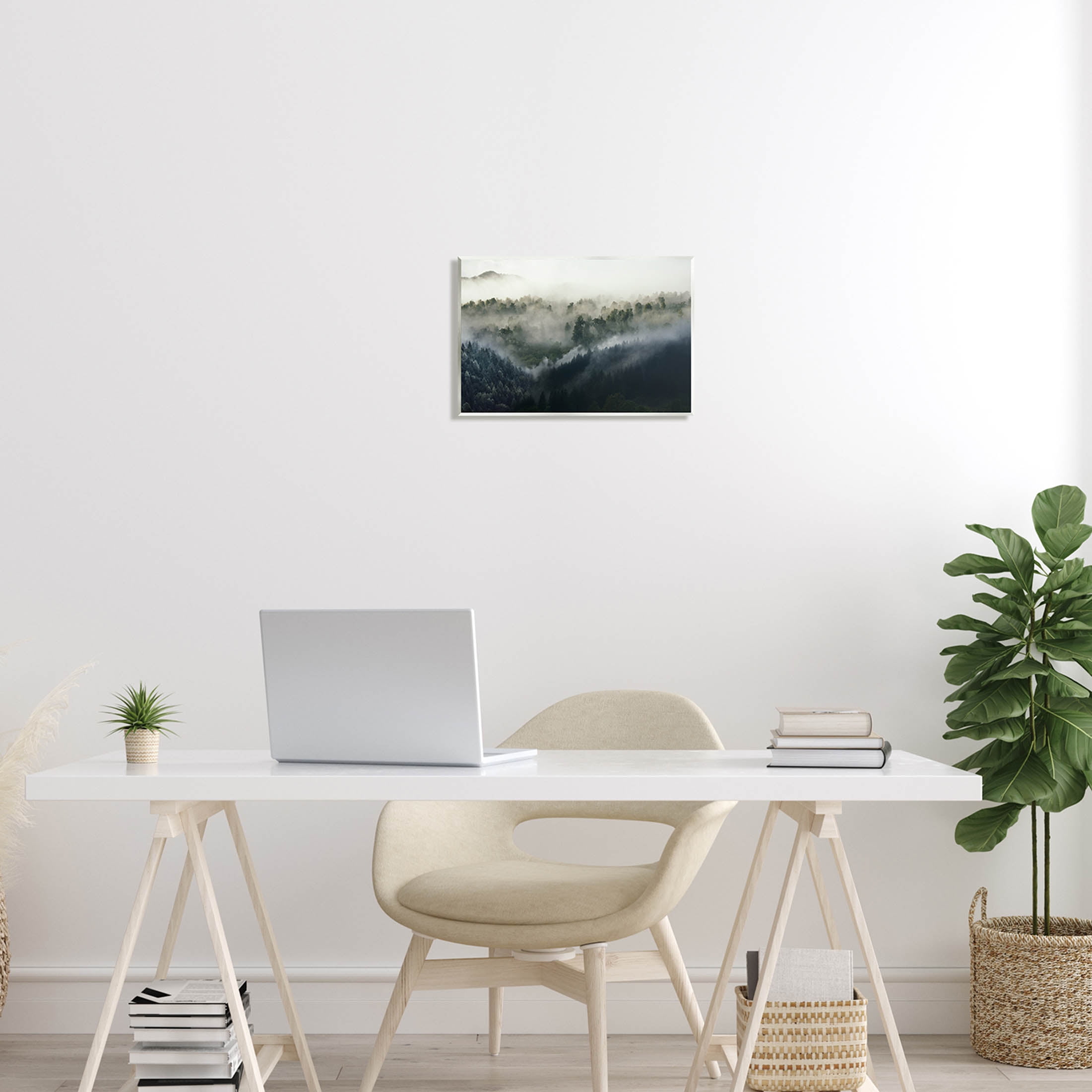 Stupell Industries Foggy Green Mountain Peaks Photograph Unframed Art Print Wall Art, Design by Ziwei Li