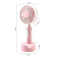thumbnail image 2 of SHARE SUNSHINE Handheld Fan 3 Speeds Rechargeable with Stand for Outdoor/Travel(Pink), 2 of 6