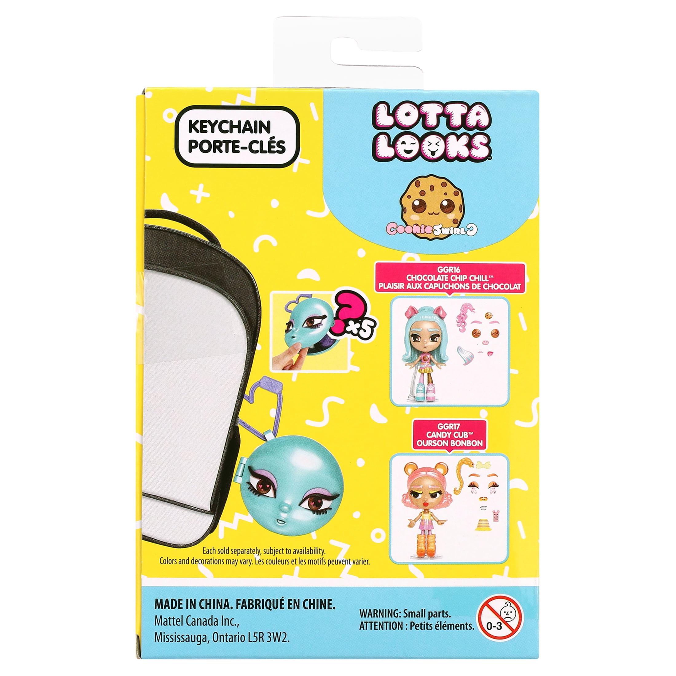 Lotta Looks Cookie Swirl C Keychain with 5 Facial Pieces - Walmart.com