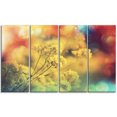 thumbnail image 2 of Light Little Yellow Flowers Background - Large Flower Canvas Art Print, 2 of 3