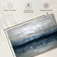 thumbnail image 5 of Elephant Stock Shimmer Abstract Wall Art - Horizontal Canvas Wall Art - Living Room Wall Decor - Abstract Canvas - Gray And Blue Decor By Stephane Fontaine - 12" x 8", 5 of 6