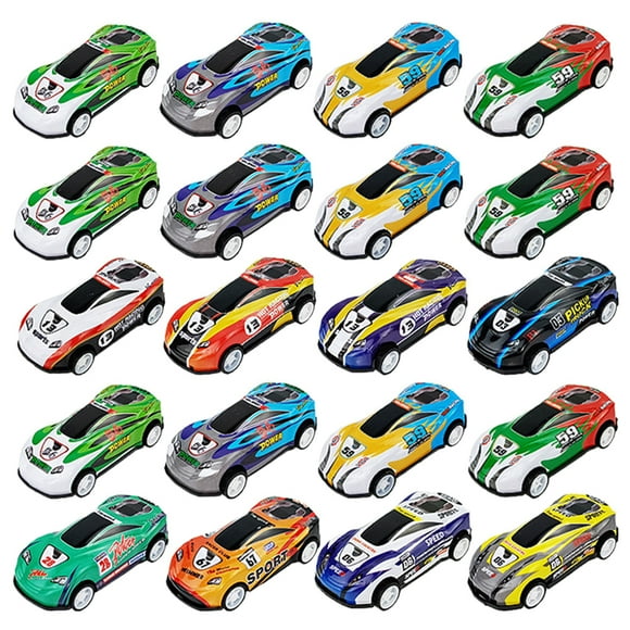 25pcs Pull Back Small Car Toys Simulation Crash Resistant Car Toy Cartoon Car Toys