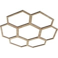 thumbnail image 2 of 18"OD x 7 5/8"ID x 1/4"T Florin Wood Fretwork Pierced Ceiling Medallion, Red Oak, 2 of 3