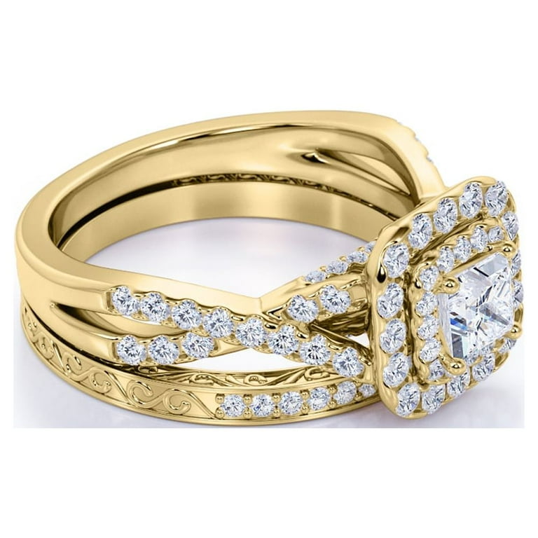 Free Shipping! JeenMata 1.25 ct - Square Moissanite - Double Free Shipping! JeenMata 1.25 ct - Square Moissanite - Double