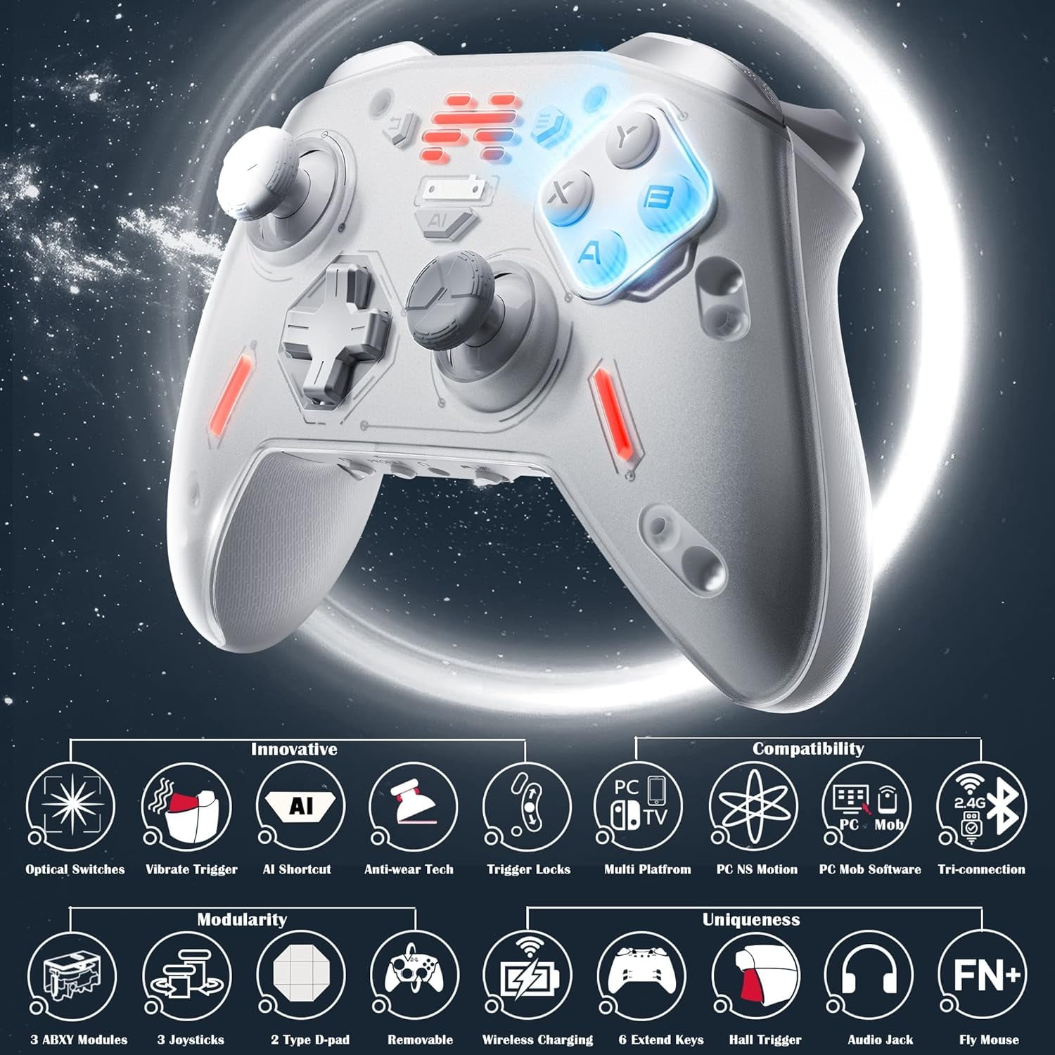 Beitong Zeus 2 ゲームコントローラー Amazon.com: BEITONG Zeus 2 Elite Wireless Controller - Hall