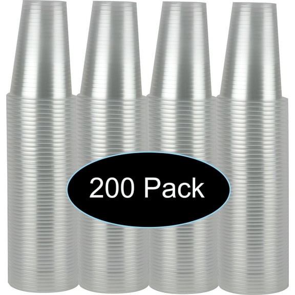 7 oz Clear Plastic Disposable Drinking Cups 200 count